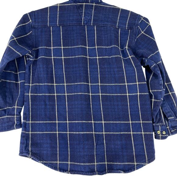 Canyon Guide Flannel Shirt Mens Size L Large Purple Plaid 100% Cotton Shacket - Picture 3 of 5